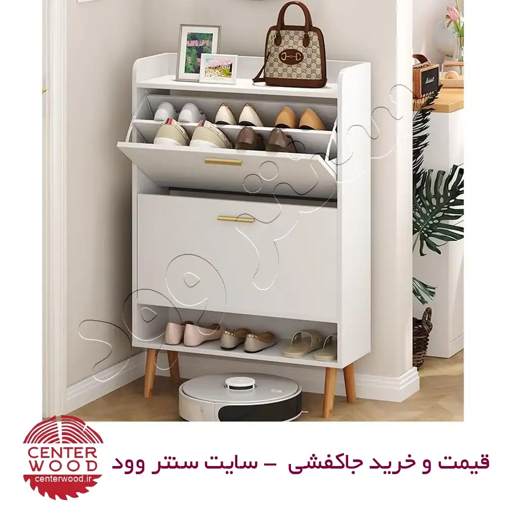 جاکفشی داشبوردی دو درب کد 01 سنتر وود