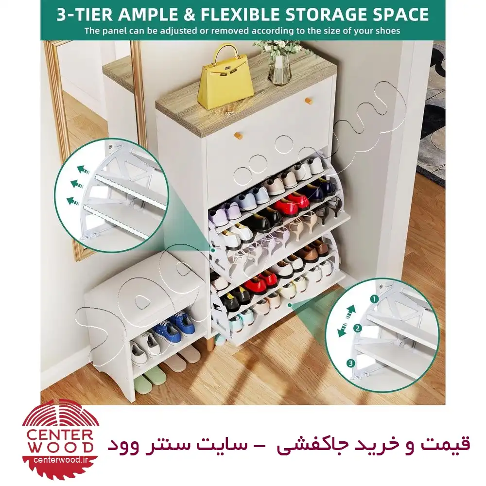 جاکفشی داشبوردی سه درب کد 014