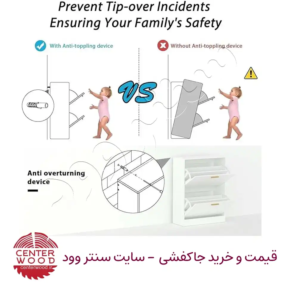 جاکفشی داشبوردی دو درب کد 095