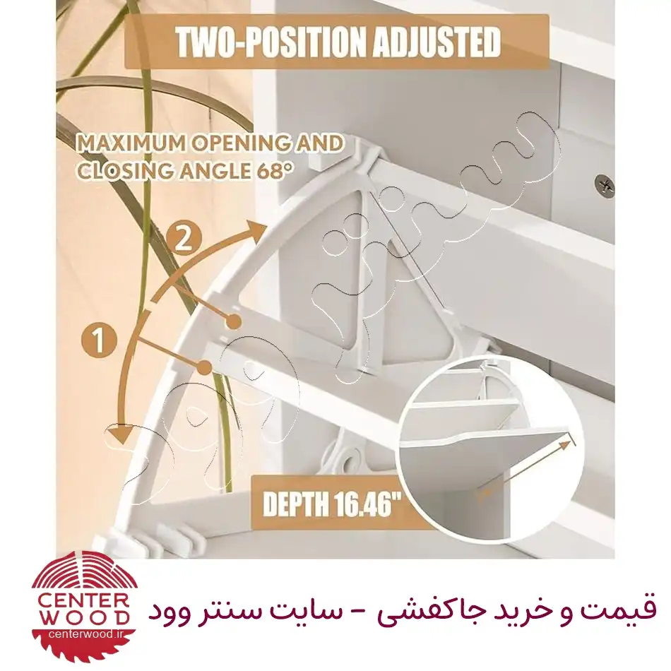 جاکفشی داشبوردی دو درب کد 096