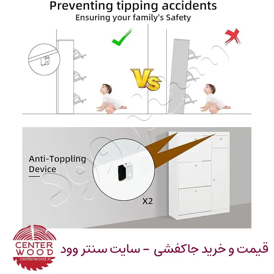 جاکفشی داشبوردی دو درب کد 098