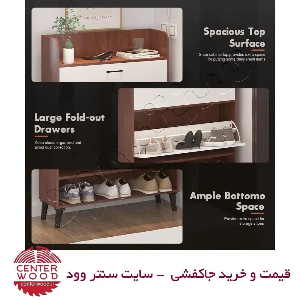 جاکفشی داشبوردی دو درب کد 023