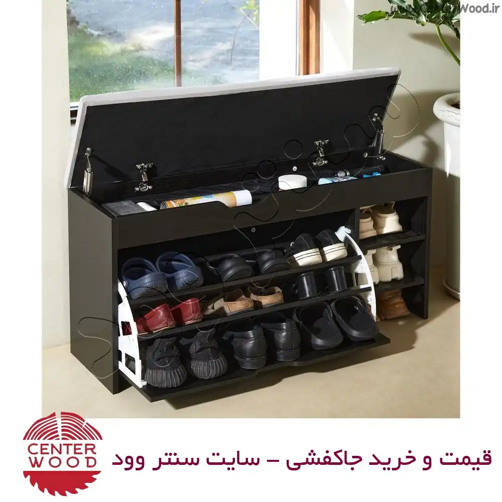 خرید جاکفشی نیمکتی داشبوردی کد 2170 سنتر وود