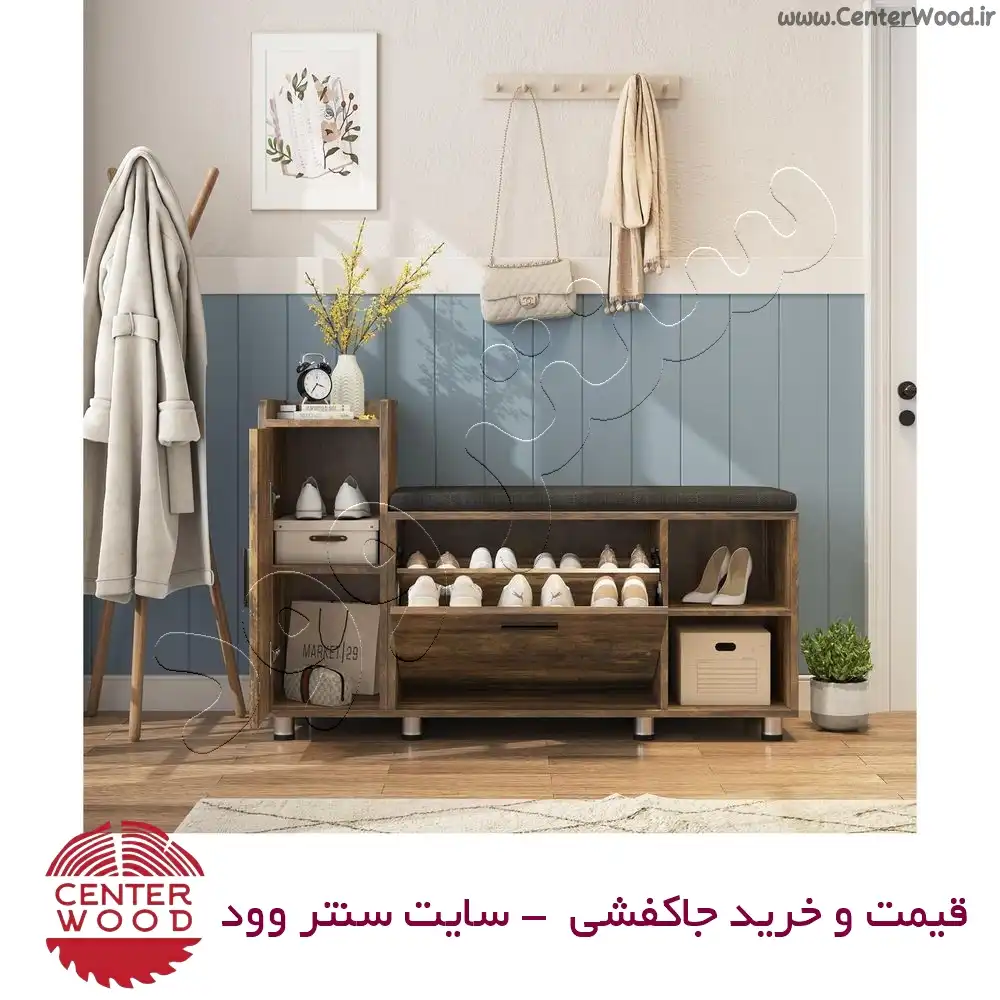 جاکفشی نیمکتی درب کابینتی کد 032