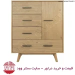 خرید دراور 4 کشو تک درب کابینتی کد 7085