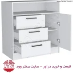 خرید دراور سه کشو تک درب کابینتی کد 7093
